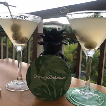 Tommy Bahama - Tito's dirty martini with a squeeze of lemon and two olives. - Seafood Near Me - Kihei, Hawaii