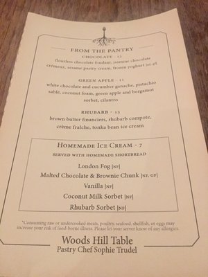 Menu photo 4 Woods Hill Table Concord, MA