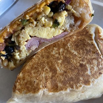 Moab Garage Co. - Garage burrito with Ham $16 as of April 2023. - Coffee & Tea Near Me - Moab, Utah Moab Garage Co. - Garage burrito with Ham $16 as of April 2023. - Coffee & Tea Near Me - Moab, Utah
