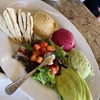 Panini Kabob Grill - Hummus Trio (A Must) - Mediterranean Near Me - Burbank, California