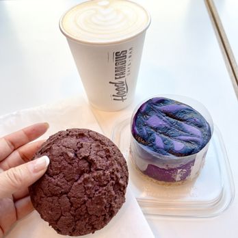 Hood Famous - Pandan Latte, Ube Cookie, and Ube Cheesecake - Cafes Near Me - Seattle, Washington Hood Famous - Pandan Latte, Ube Cookie, and Ube Cheesecake - Cafes Near Me - Seattle, Washington