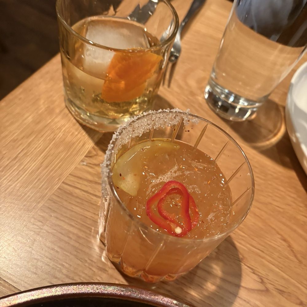 Café Frank - Don't remember the name but basically a spicy margarita (very good!) - Cafes Near Me - Charlottesville, Virginia