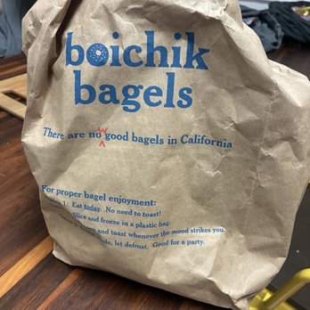 Boichik Bagels Factory - Bagel bag - Bagels Near Me - Berkeley, California