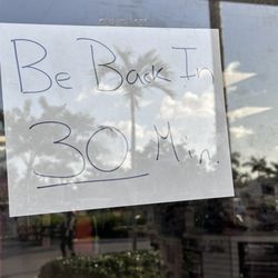 GameStop - Be back note