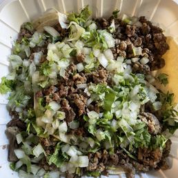 5 Tacos. Lots of food (yummy food at that!) for one.