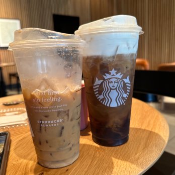 Starbucks - two cups of iced coffee on a table - Coffee & Tea Near Me - St. Petersburg, Florida Starbucks - two cups of iced coffee on a table - Coffee & Tea Near Me - St. Petersburg, Florida