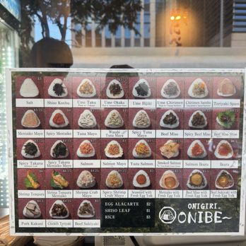 Onigiri Onibe - menu - Japanese Near Me - Honolulu, Hawaii Onigiri Onibe - menu - Japanese Near Me - Honolulu, Hawaii