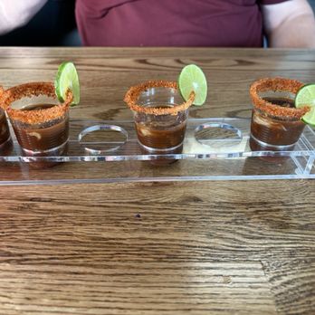 SALT Sea And Land Tacos - Oyster shooters-delicious! - Seafood Near Me - Mesa, Arizona SALT Sea And Land Tacos - Oyster shooters-delicious! - Seafood Near Me - Mesa, Arizona