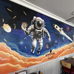 Olympic Flame Burgers - Mural