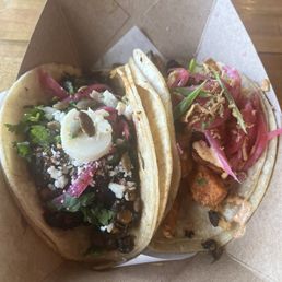 Sweet Poutine Taco Spicy Shroom Taco