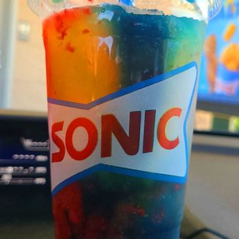 Sonic Drive-In - Rainbow slush - Burgers Near Me - Springfield, Oregon