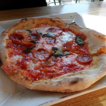 Tutta Bella - Pino - Pomodoro San Marzano, Pino Rogano's Calabrian salami, fresh mozzarella + fresh basil. - Pizza Near Me - Seattle, Washington Tutta Bella - Pino - Pomodoro San Marzano, Pino Rogano's Calabrian salami, fresh mozzarella + fresh basil. - Pizza Near Me - Seattle, Washington