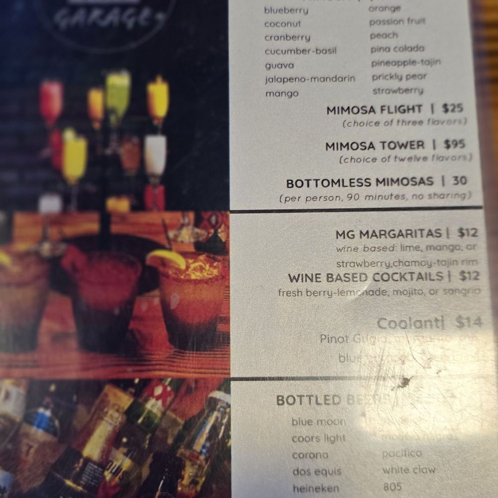 My Garage Kitchen - Menu - New American Near Me - North Las Vegas, Nevada