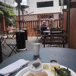 Crepes Parisiennes - Salmon crepe + blue tea