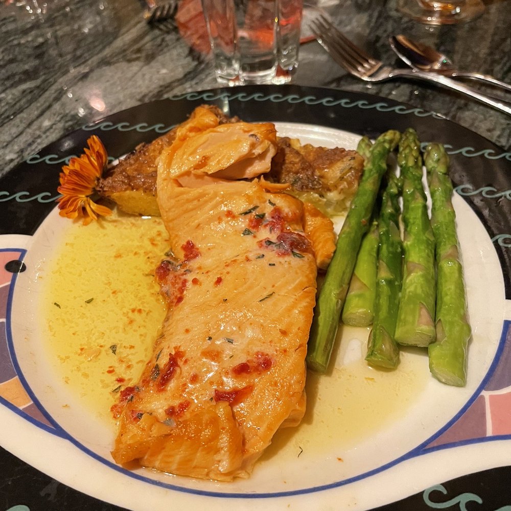 Anthony's Pier 66 - Salmon in a lovely sauce - Seafood Near Me - Seattle, Washington Anthony's Pier 66 - Salmon in a lovely sauce - Seafood Near Me - Seattle, Washington