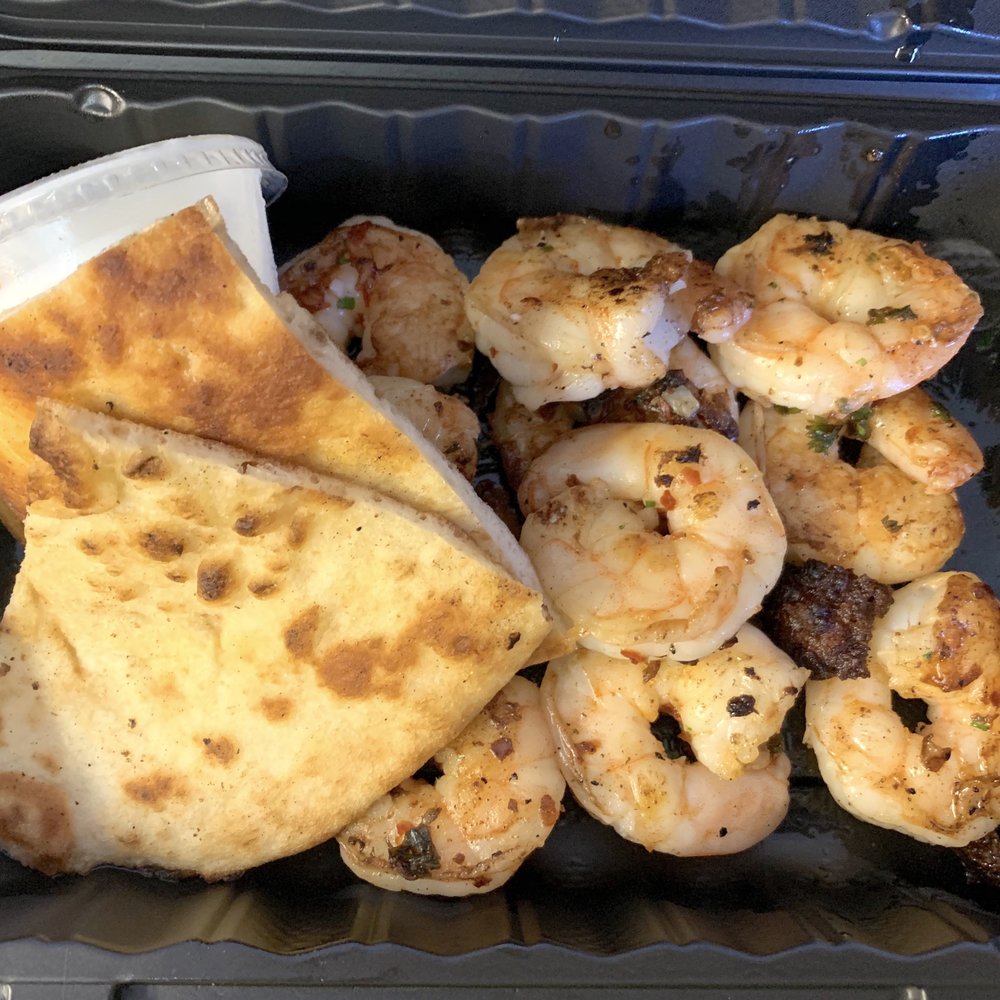 Greek On The Street - Shrimp with pita bread and tzatziki - Food Trucks Near Me - Baltimore, Maryland Greek On The Street - Shrimp with pita bread and tzatziki - Food Trucks Near Me - Baltimore, Maryland
