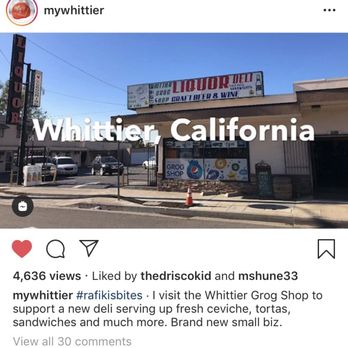 Grog Shop - Thanks to @mywhittier - Beer, Wine & Spirits Near Me - Whittier, California