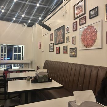Mama's Boy - Upstairs dining was so chill over looking a nice spot in Oakland, views of The Melt and busy people walking - Pizza Near Me - Oakland, California