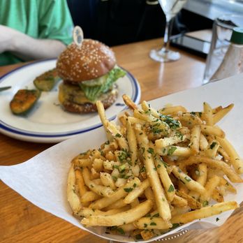 Hudson House - Burger and truffle fries - Seafood Near Me - Addison, Texas