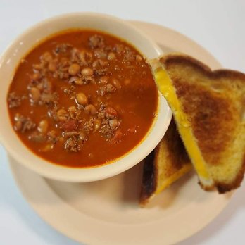 Cassie's Cafe - a bowl of soup and a grilled cheese sandwich - American Near Me - Hazel Green, Alabama Cassie's Cafe - a bowl of soup and a grilled cheese sandwich - American Near Me - Hazel Green, Alabama