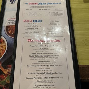 Pappasito's Cantina - Menu - Tex-Mex Near Me - Houston, Texas