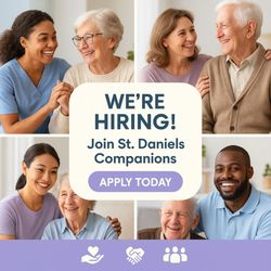 St Daniels Companions - We're Hiring at St. Daniels Companions!
Are you passionate about making a difference in people's lives? Join our compassionate team.