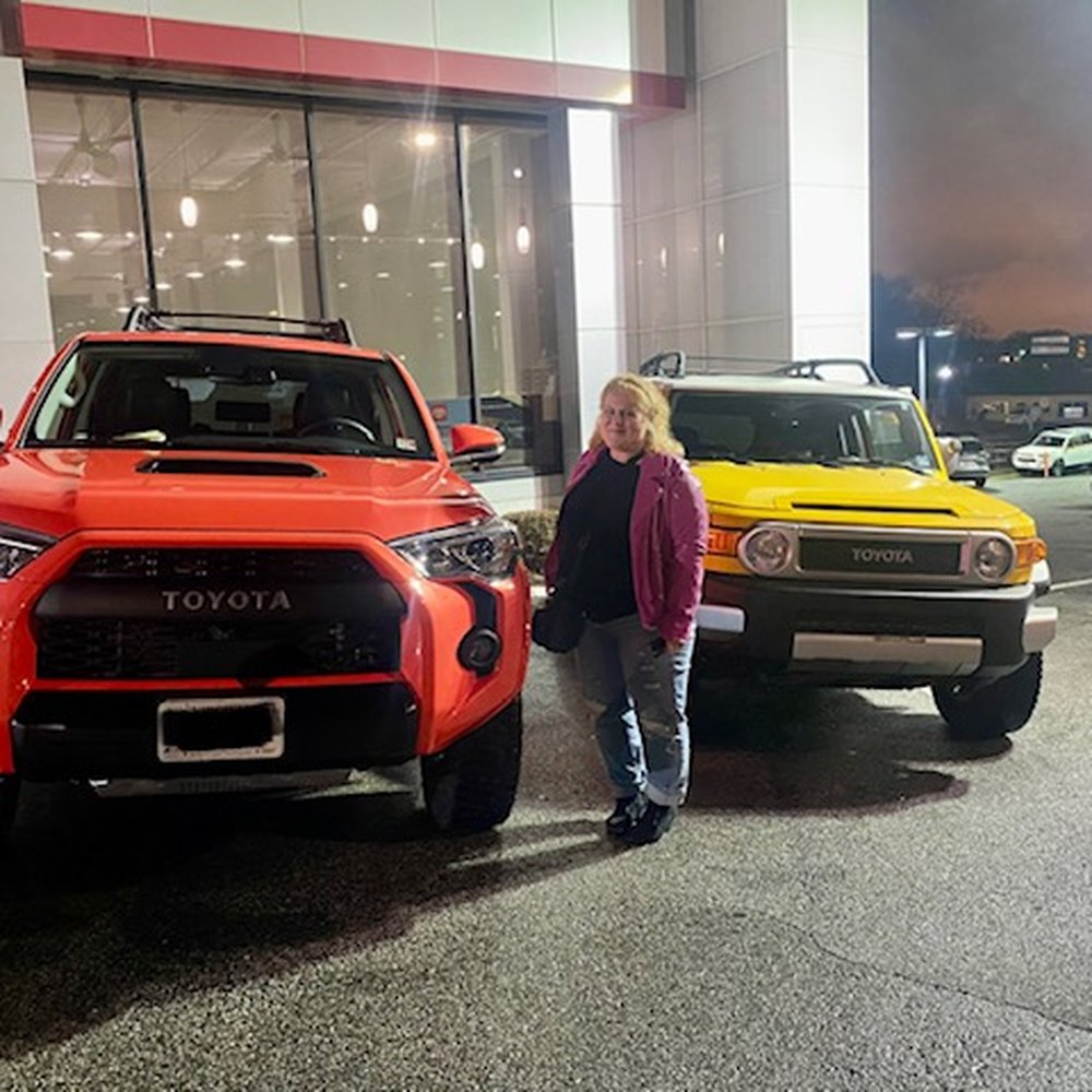 Koons Arlington Toyota - 16 year fJ owner upgraded , can still drive over lots of things just in more comfort! Happy wife happy life - Car Dealers Near Me - Arlington, Virginia Koons Arlington Toyota - 16 year fJ owner upgraded , can still drive over lots of things just in more comfort! Happy wife happy life - Car Dealers Near Me - Arlington, Virginia