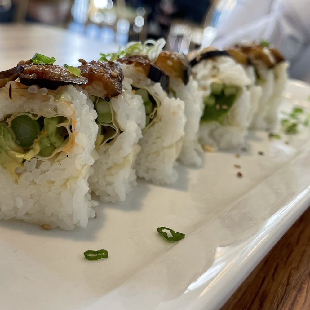 Namikaze - Bonsai Roll for vegetarians with soy wrap. Very good. 4.5 out of 5. - Sushi Bars Near Me - Fresno, California Namikaze - Bonsai Roll for vegetarians with soy wrap. Very good. 4.5 out of 5. - Sushi Bars Near Me - Fresno, California