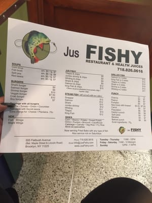 Menu photo 8 Jus Fishy Brooklyn, NY Menu photo 8 Jus Fishy Brooklyn, NY