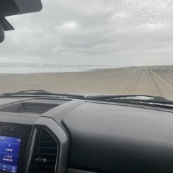 Beach in front of park