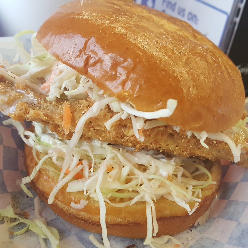 Rocket Burger & Subs - Crispy Fish Sandwich with Coleslaw....Perfection! - Burgers Near Me - Phoenix, Arizona Rocket Burger & Subs - Crispy Fish Sandwich with Coleslaw....Perfection! - Burgers Near Me - Phoenix, Arizona