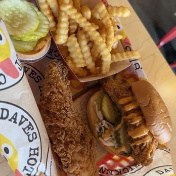 Dave's Hot Chicken - Dave's #3 1 Tender & 1 Slider w/ Fries - Chicken Shop Near Me - White Plains, New York Dave's Hot Chicken - Dave's #3 1 Tender & 1 Slider w/ Fries - Chicken Shop Near Me - White Plains, New York