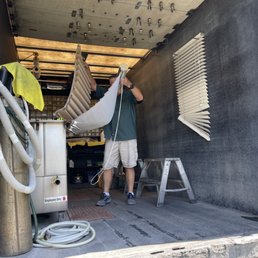 Glen was able to fix the blind inside his truck. Glen was able to fix the blind inside his truck.