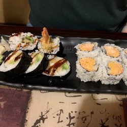 Sakura - Shrimp tempura roll and spicy crab meat roll