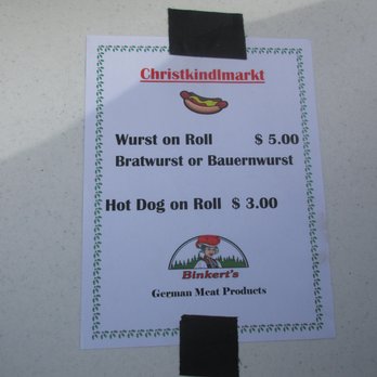 German Christmas Market - Menu - also Goulash available in different place - Specialty Food Near Me - Baltimore, Maryland