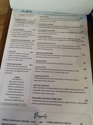Menu photo 2 Canton St  Social Roswell, GA
