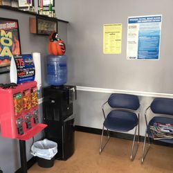 Dave's Auto & Proformance - Water fountain and candy machine in the lobby