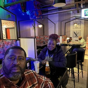 Gotti's - Me and the wifey waiting on the food. Didn't take a long time at all. You can have an adult beverage while waiting. - Seafood Near Me - Houston, Texas