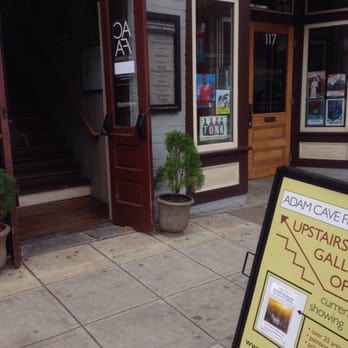 Adam Cave Fine Art - Look for the sign and follow the stairs up to the gallery! - Art Galleries Near Me