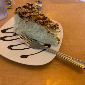 Mythos Restaurant - It is worth coming here just to get a to go dessert. Turtle Cheesecake 4/5 stars. - Pizza Near Me - Taylors, South Carolina Mythos Restaurant - It is worth coming here just to get a to go dessert. Turtle Cheesecake 4/5 stars. - Pizza Near Me - Taylors, South Carolina