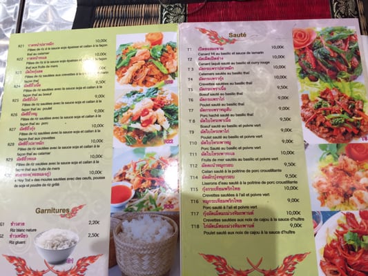 Menu photo 2 Thaï Yim Paris, 75 Menu photo 2 Thaï Yim Paris, 75