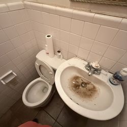 Pete's Family Restaurant - Would you use this bathroom? Disgusting!