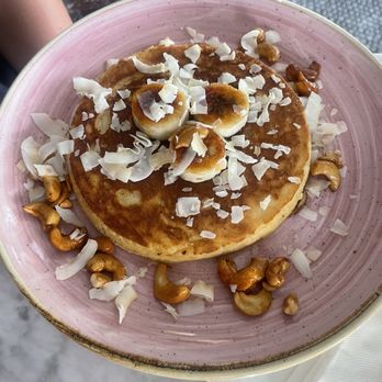 Kindred - One vegan Buttermilk Pancake - Cocktail Bars Near Me - San Diego, California Kindred - One vegan Buttermilk Pancake - Cocktail Bars Near Me - San Diego, California