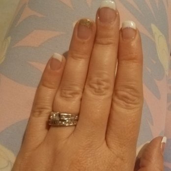 Modern Nails - Gel manicure. These are all my nails except the middle finger. Tina actually made me a nail! Super realistic! - Nail Salons Near Me - Yucca Valley, California