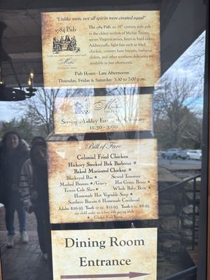 Menu photo 3 Michie Tavern Charlottesville, VA Menu photo 3 Michie Tavern Charlottesville, VA