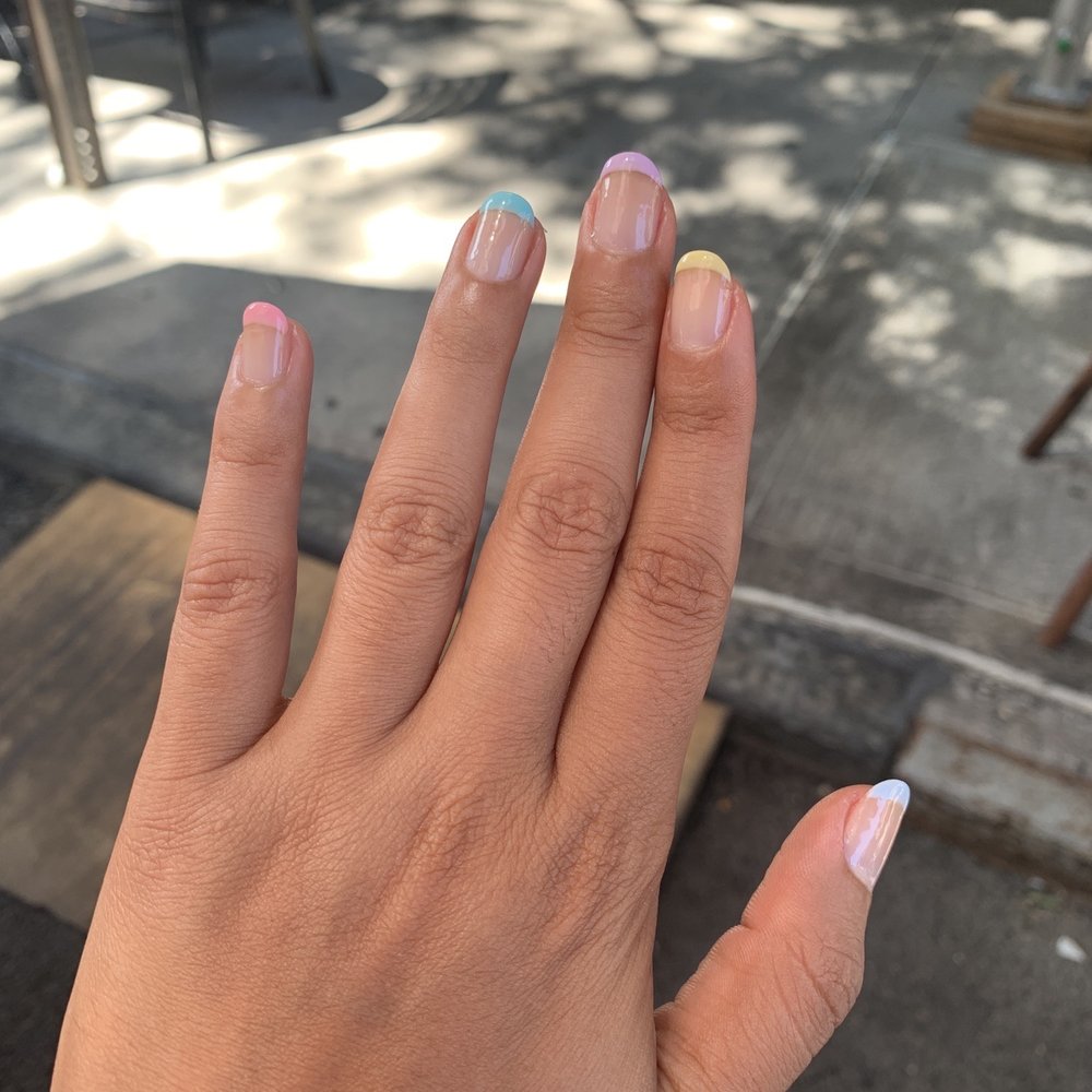 LaBella Nails & Spa - Gel multi colored mani! - Massage Near Me - New York, New York LaBella Nails & Spa - Gel multi colored mani! - Massage Near Me - New York, New York