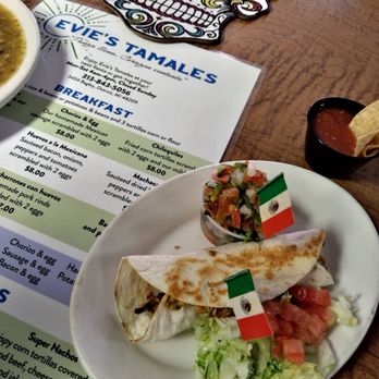 Evie's Tamales - All Breakfast Burritos only $2 all day long. - Mexican Near Me - Detroit, Michigan Evie's Tamales - All Breakfast Burritos only $2 all day long. - Mexican Near Me - Detroit, Michigan