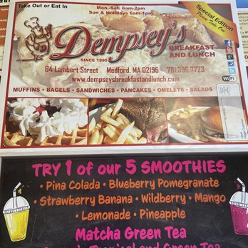 Dempsey's Breakfast and Lunch - Menu - Breakfast & Brunch Near Me - Medford, Massachusetts