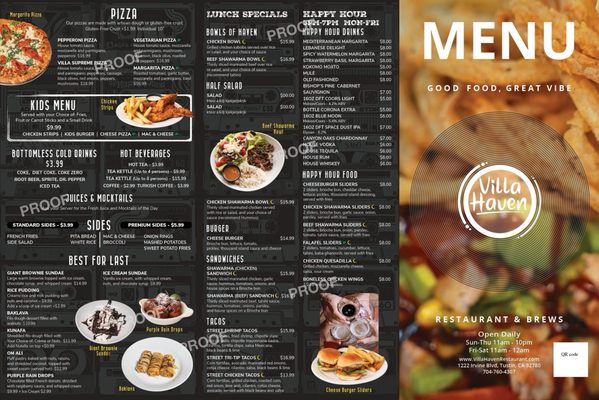 Menu photo 6 Villa Haven Tustin, CA