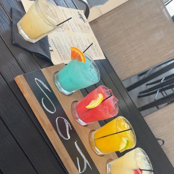Ten Hut - Left to right: Blue Hawaiian, strawberry, mango, lemon - Pubs Near Me - Temecula, California
